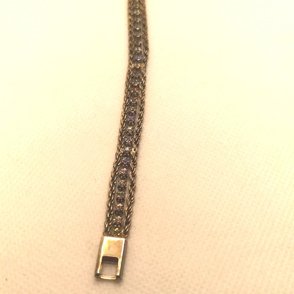 Vintage 1970's Swarovski crystal tennis bracelet - Picture 4 of 6